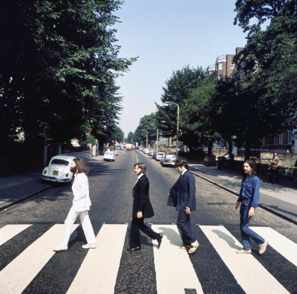 The Beatles Walking backwards