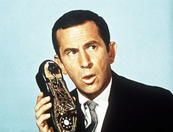 Don Adams, shoe phone,