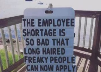 Freaky people sign