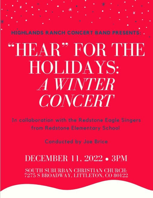 The Highlands Ranch Concert Band Presents “Hear” For The Holidays